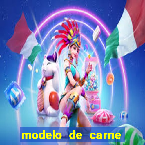 modelo de carne para pagamento